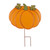 42" Orange and Green Pumpkin Outdoor Yard Stake Thanksgiving Decor