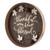 17.75" Brown 'Thankful and Blessed' Round Tray Thanksgiving Sign Decor