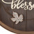 17.75" Brown 'Thankful and Blessed' Round Tray Thanksgiving Sign Decor