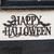 23.75" Distressed Black "HAPPY HALLOWEEN" Wall Sign Decor