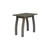 19.25" Gray Finish Contemporary Outdoor Patio Side Accent Table