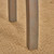 19.25" Gray Finish Contemporary Outdoor Patio Side Accent Table