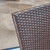 7-Peice Brown Teak Finish Contemporary Wicker Outdoor Furniture Patio Dining Set