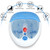 Foot Spa Bath Massager Bubble Vibration Red Light Rollers Handheld Foot Cleaner