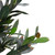 40" Green and Brown Artificial Olive Tree with Foliage In a Black Pot