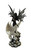 Yin and Yang Dark Fairy and Ice Dragon Statue 26 In.