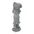19.5" Gray Boy Hugging Girl Outdoor Garden Statue