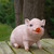 12" Realistic Pink Piglet Outdoor Garden Statue