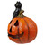 10" LED Lighted Jack-O-Lantern and Black Cat Tabletop Halloween Figure