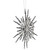 6" Silver Glitter Double Snowflake Christmas Ornament