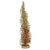 12-Inch Gold Glittered Spiral Sisal Christmas Tree Tabletop Decoration