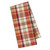 Set of 2 Orange and Green Pumpkin Spice Plaid Rectangular Dishtowels 28"