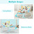 Costway Baby Bouncer & Rocker Infant Toddler Adjustable Swing w/ Vibration Music Pink/Blue