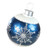 37” LED Lighted Blue Ball Christmas Ornament with Snowflake Outdoor Decoration