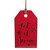 12.25" Red and Black Metal Distressed "Let It Snow" Christmas Wall Decor