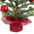 18" Potted Pine with Red Ornaments Medium Artificial Christmas Tree – Unlit