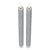 LED Flameless Glitter Taper Christmas Candles - 11" - Silver - Set 2