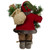 12" Rustic Santa Claus with Burlap Sack Standing Christmas Figure