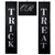 Set of 3 Black and White Trick or Treat Outdoor Halloween Banners 19.25"