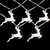 10-ct LED Warm White Reindeer Christmas Lights - 3' Clear Wire