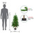 4ft Alpine Artificial Christmas Tree, Unlit