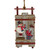 15.25" Brown and Red Wooden Snowman Sleigh Christmas Wall Decor