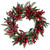Frosted Red Berries and Foliage Artificial Christmas Wreath - 18" - Unlit