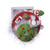 18" White and Red Glittery Christmas Tree Hat Holiday Nutcracker