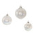 Club Pack of 20 Clear Iridescent Glass Ball Christmas Ornaments 3"