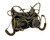 Spiked Metallic Steampunk Bat Ears Half Face Adult Costume Mask - KBW-M39273-GD
