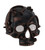 Steampunk Skull Half Costume Mask w/Tubes Gears & Mesh Covered Eyes - BPI-16363-GD