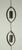 Brown Metal Art Curvy Wind Chimes Rain Chain - MRC-53569-OVAL