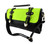 Black Satchel Handbag with Buckles and Fluorescent Snakeskin Flap - 68-437332-110-BK-YL-00