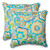 Set of 2 Bronwood Caribbean Outdoor Corded Throw Pillows 18.5”