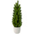 17" Mini Fir Artificial Christmas Tree with Stone Base - Unlit