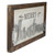 18" Merry Christmas Framed Wood and Metal Wall Decoration