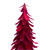 18-Inch Plum Feather Cone Table Top Christmas Tree with Glitter