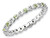 Stackable Expressions Sterling Silver Peridot and Diamond Stackable Ring - QSK539T6