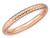 Stackable Expressions Sterling Silver Pink-plated Cable Stackable Ring - QSK204T8