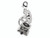 Amore LaVita Sterling Silver 3-D Enameled Phonograph Lobster Clasp Bracelet Charm