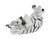 White Bengal Tiger Cub Tabletop Single Wine Bottle Holder Display