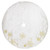 48" White with Gold Embroidered Snowflakes Christmas Tree Skirt