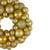 Vegas Gold 3-Finish Shatterproof Ball Christmas Wreath, 13-Inch