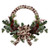 Burlap Wrapped Artificial Christmas Wreath - 24-Inch, Unlit