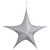 44" Silver Tinsel Foldable Christmas Star Outdoor Decoration