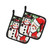 Caroline's Treasures MW1167PTHD Friends Snowman and Santa Claus Pair of Pot Holders , 7.5HX7.5W, multicolor