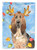 Caroline's Treasures CK2471GF Christmas Lights Bloodhound Flag Garden Size , Small, multicolor