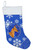 Min Pin Winter Snowflakes Christmas Stocking SS4604