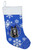 Belgian Sheepdog Winter Snowflakes Christmas Stocking SC9398