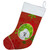 White Toy Poodle Red Snowflakes Holiday Christmas Stocking SC9749-CS